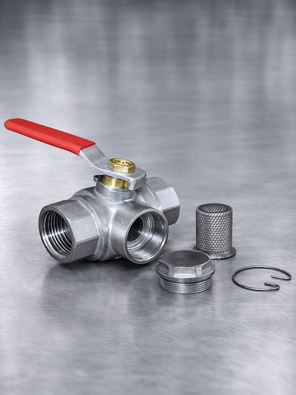 Valvole a sfera con filtro integrato